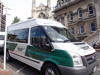 Awesome Tour Van ready waiting while we check out the city center