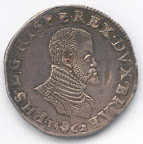 Ecu Philippe, Brabant (Philippe II) - Filipsdaalder, Brabant (Filips II)