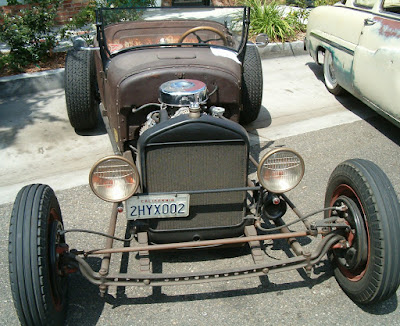 Quarter elliptic front suspension of 1926 Ford T-Bucket of Richard Nuss