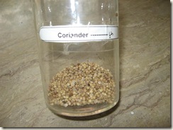 coriander specimen -pharma lab