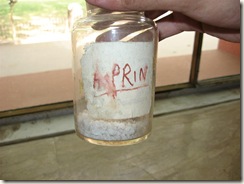 aspirin pharmacogy lab specimen