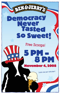 Free Ben & Jerrys Ice Cream Just for Voting