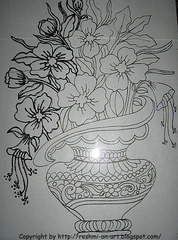 flower designs for glass painting. How to make Glass painting: