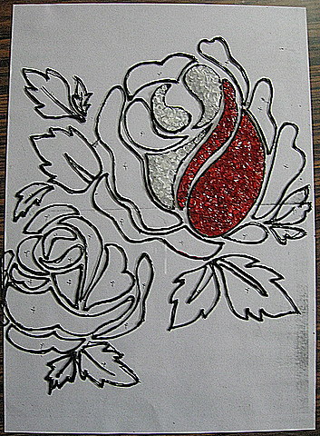 Calligraphy | Art | Drawing | Painting | Reshmi Nair On Art: Crystal Glass  painting - Beautiful Red Roses