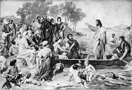 So Jesus has an idea. Fishing jesus fishing. So Jesus has an idea. Fishing