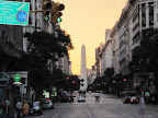 El Obelisco at the Plaza de la República