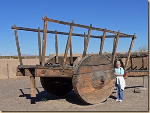 Brenda with Giant Cart