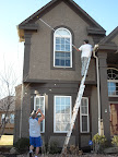 Dave's house...yes, they 'created' a stick that would take down the lights so they wouldn't have to move the big ladder.