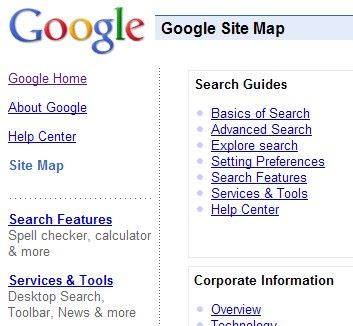 Google Site Map