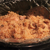 Before- the crockpot meal. Just boneless porkchops, 2 cans (drained) mushroom pieces, 1 can cream of mushroom soup, water; then an hour before it is done, add 2 cups minute brown rice.