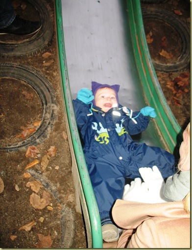 M L loves the slide