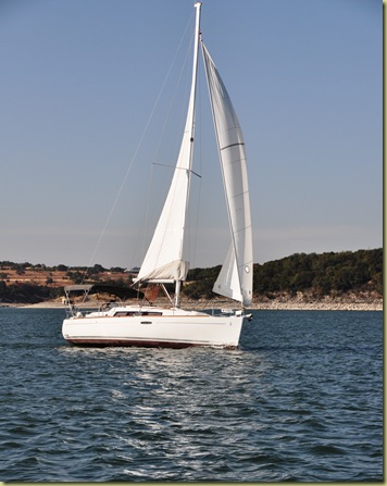 Sailboat at Lake Travis Sailboat at Lake Travis