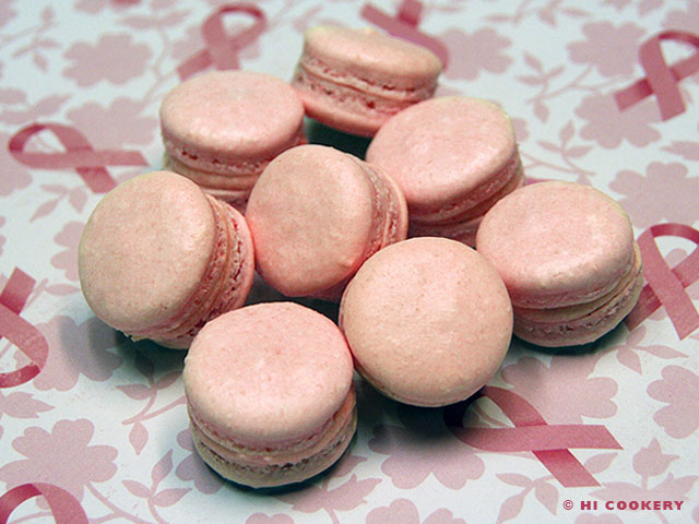 Strawberry Macarons