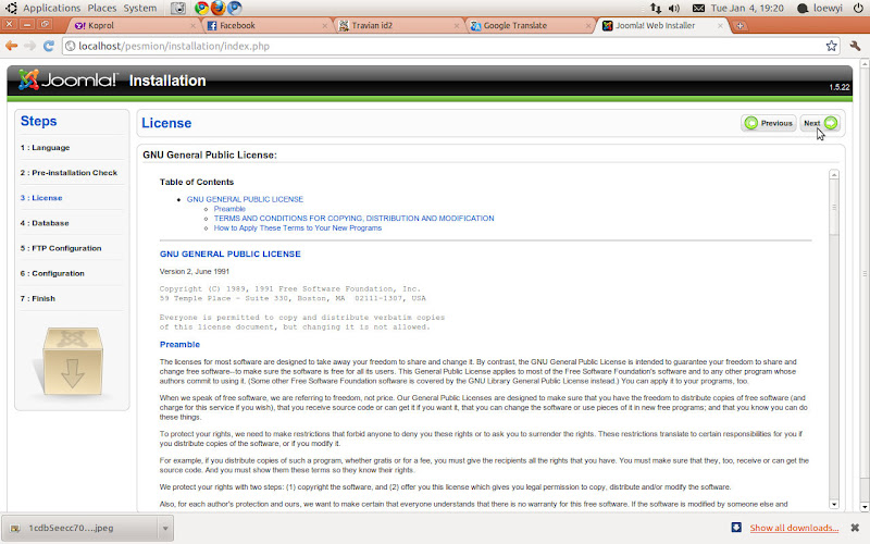 License Page