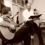 Bernd Vollbach und Norman Liebold: 
"Krimi get these Blues" am 24.10.2008 im Kinocenter Capitol, Siegburg. Foto: Mister Phonesmoke.