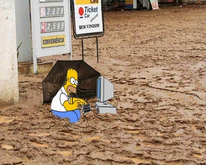 Homer na enchente