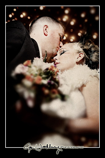 Las Vegas Wedding Photography lights kiss