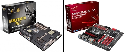 Motherboard ASUS Maximus IV Sabertooth P67 and Sandy Bridge Supports Intel Extreme