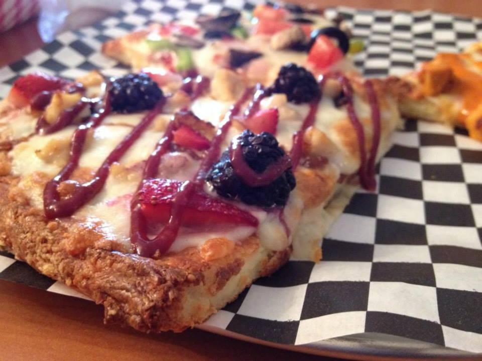 Try the Fruity Chick pizza!