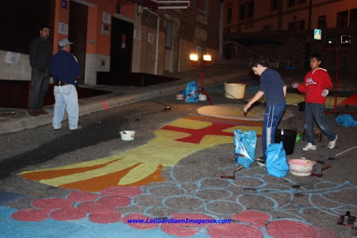 Noche de las Alfombras Florales del Corpus 2010 La Guardia