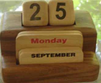 wooden calendar. wooden calendar.
