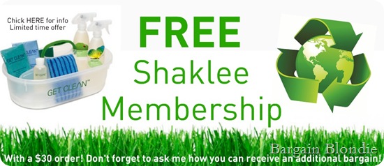 FREE shaklee membership
