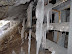 Ice formations at the entrance