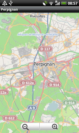 Perpignan Street Map