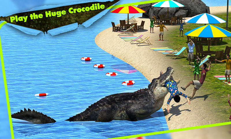 Android application Crocodile Simulator 3D screenshort