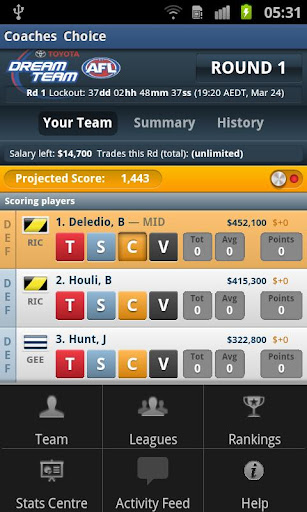 toyota-afl-dream-team-2012 for android screenshot