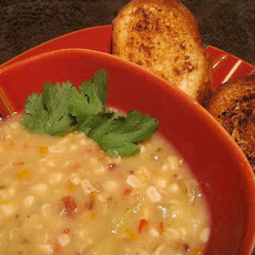 Smoked Corn and Pepper Chowder