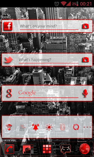 免費下載個人化APP|GOWidget Red ICS Light Free app開箱文|APP開箱王