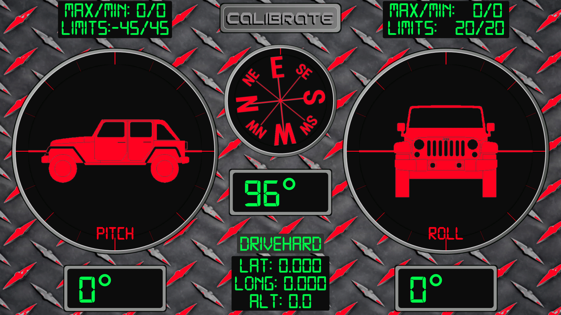 Android application RollMeOver - Inclinometer 4X4 screenshort