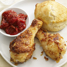 Drumsticks With Biscuits and Tomato Jam