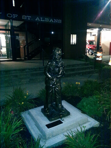 Fireman in Rescue Statue