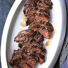 Hanger Steak with Warm Bulgur Salad
