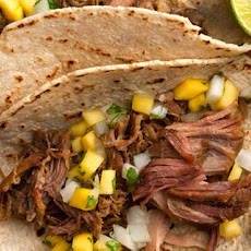 Wild Boar Carnitas Tacos with Jicama-Mango Salsa Recipe
