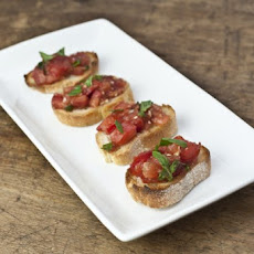 Fresh Tomato Bruschetta with Basil Recipe
