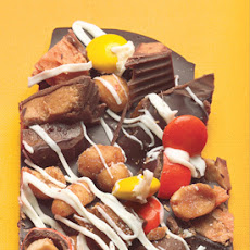 Halloween Peanut Butter and Toffee Candy Bar