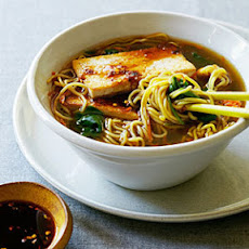 Glazed Chili Tofu with Ramen
