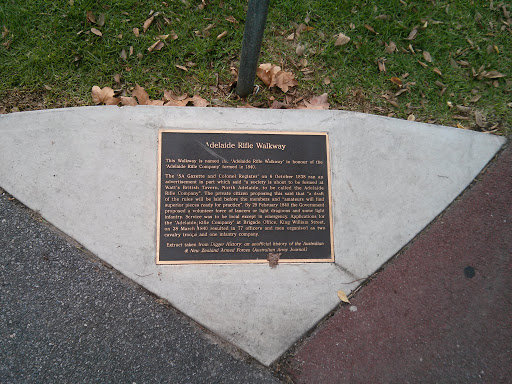 Adelaide Rifle Walkway Plaque