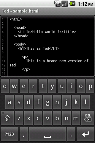 Ted Text Editor