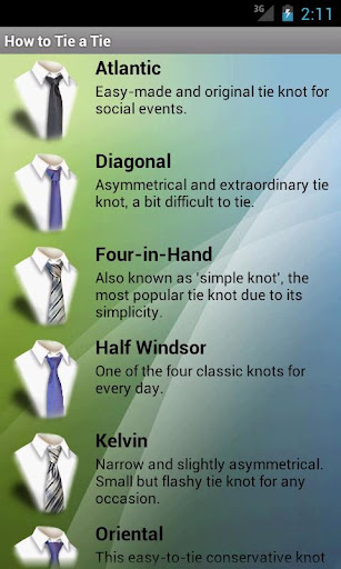 How to Tie a Tie（ハウトゥータイ・ア・タイ