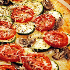 Three-Cheese Garden Pizza