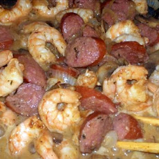 Spicy Cajun Shrimp and Sausages