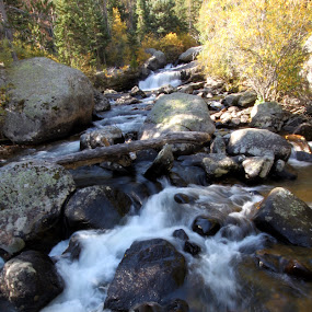 by Jason Kiefer - Landscapes Travel ( waterfall, rocky mountain national park, river )