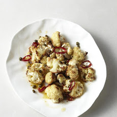 Roasted Cauliflower with Capers and Chile