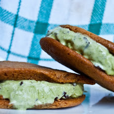 Lemon Basil Chocolate Chip Ice Cream Sandwiches