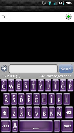 Plastic Purple Keyboard Skin