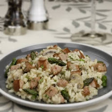 Asparagus and Sausage Risotto